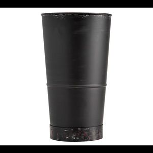 Pottery Barn Blackened Galvanized Tall Vase